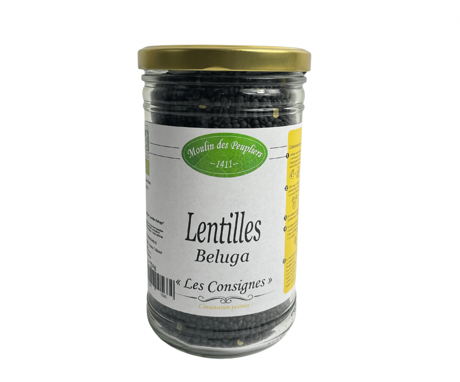 Lentilles beluga Moulin des Peupliers