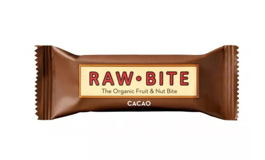 Barre fruits secs cacao 50g raw bite