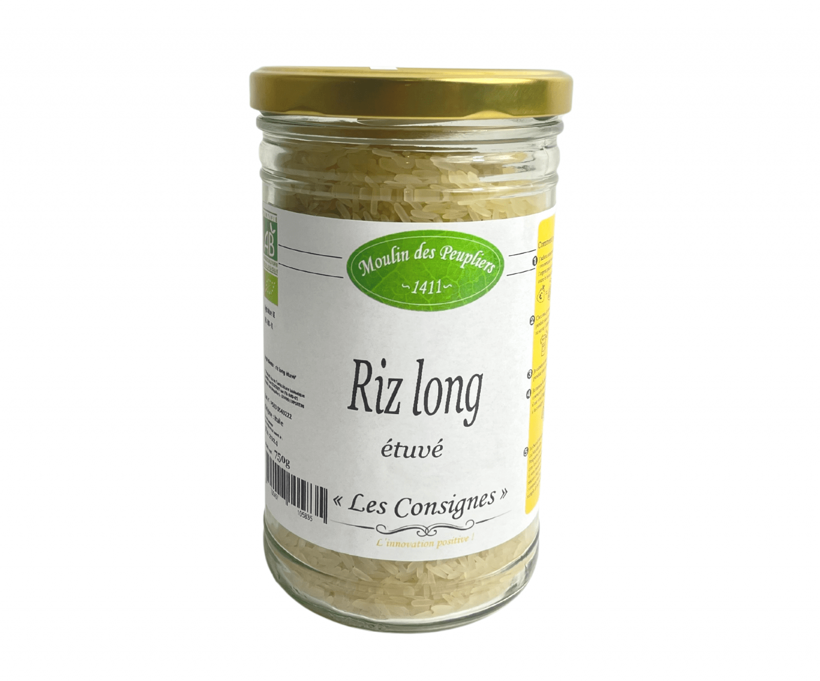 Riz long étuvé Moulin des Peupliers