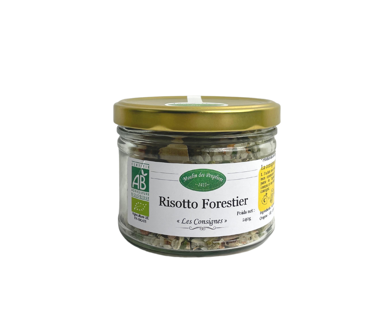Risotto forestier Moulin des Peupliers