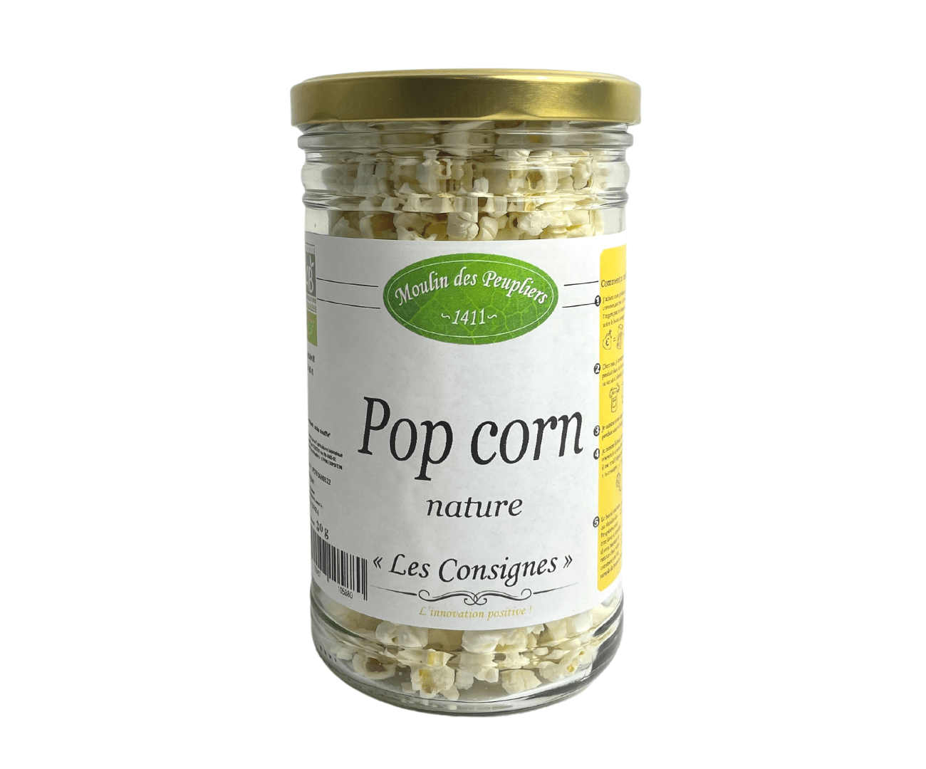 Pop corn nature Moulin des Peupliers