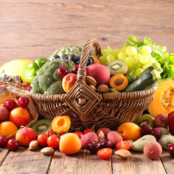 Panier fruits et légumes