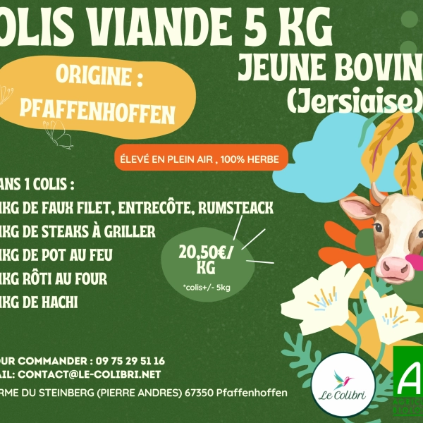 COLIS DE VIANDE BIO : DIRECTEMENT DE NOTRE FERME !